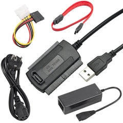 Sata And Ide To Usb Adapter, Supports 2.5 Inch, 3.5 Inch Hdd, Ssd, Cd Rom, Dvd Rom