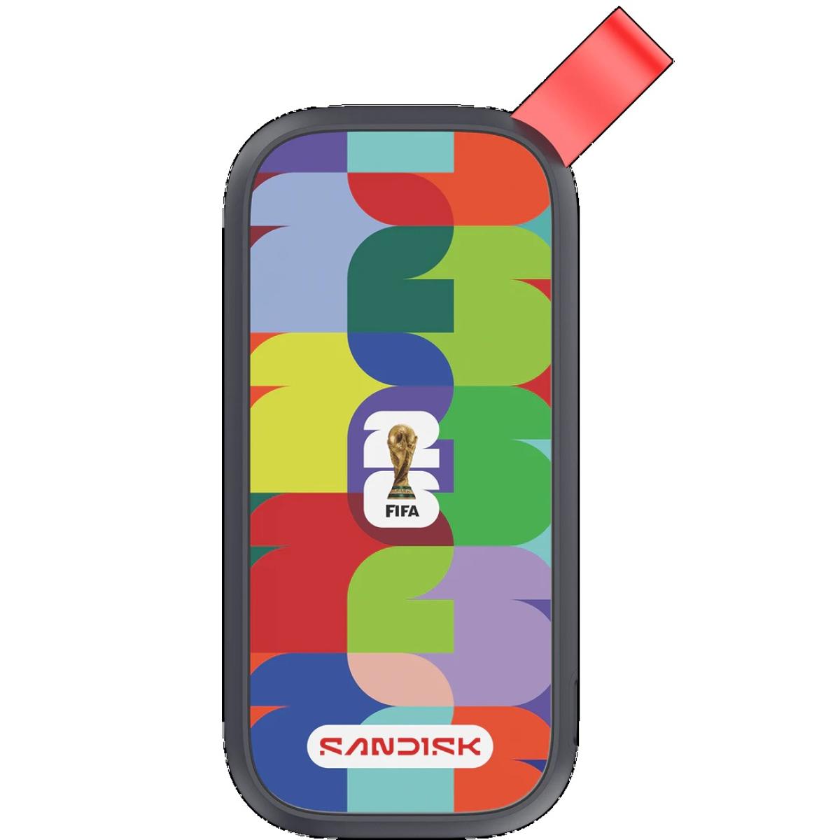 SanDisk 1TB Extreme Portable SSD (FIFA World Cup 2026 Edition) - Up to 800MB/s with solid state drive