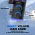 Fifine Ampligame AM6W Condenser Mic With Game/chat Mix, Noise Suppression, Monitoring, I/o Level & Rgb Controls (White)