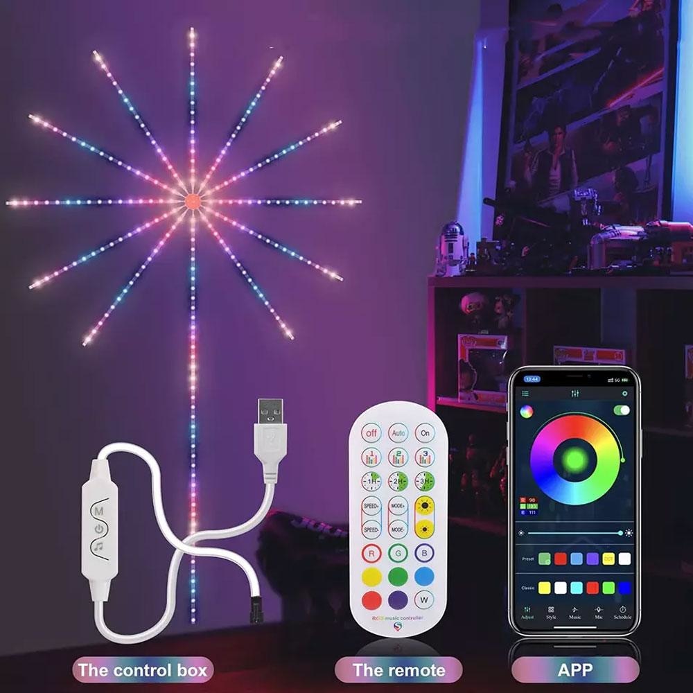 Gameak Collection Firework Night Lamp RGB Bluetooth Music Sound with projectors