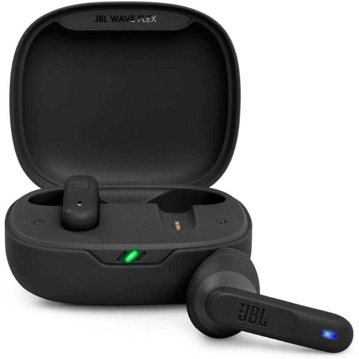 Jbl Wave Flex In Ear Wireless Earbuds Ip54 And Ipx2 Waterproofing Talkthru & Ambient Aware Technology 32 Hours Battery Life Black