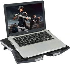 S400 LAPTOP COOLING PAD WITH 4 FANS BLUE LIGHT UP TO 17 INCHES