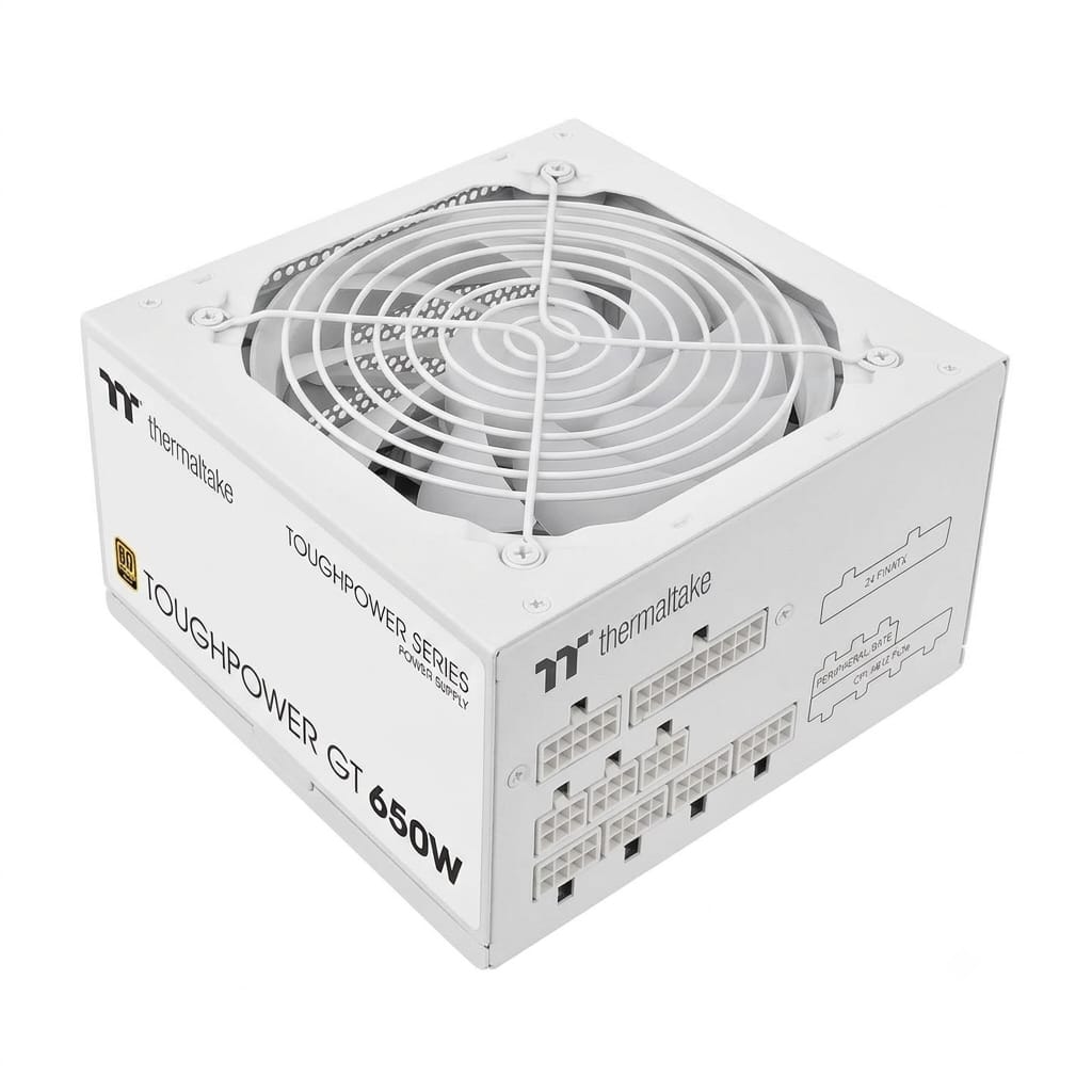 Thermaltake Toughpower GT 650W Gold Modular Power Supply – White
