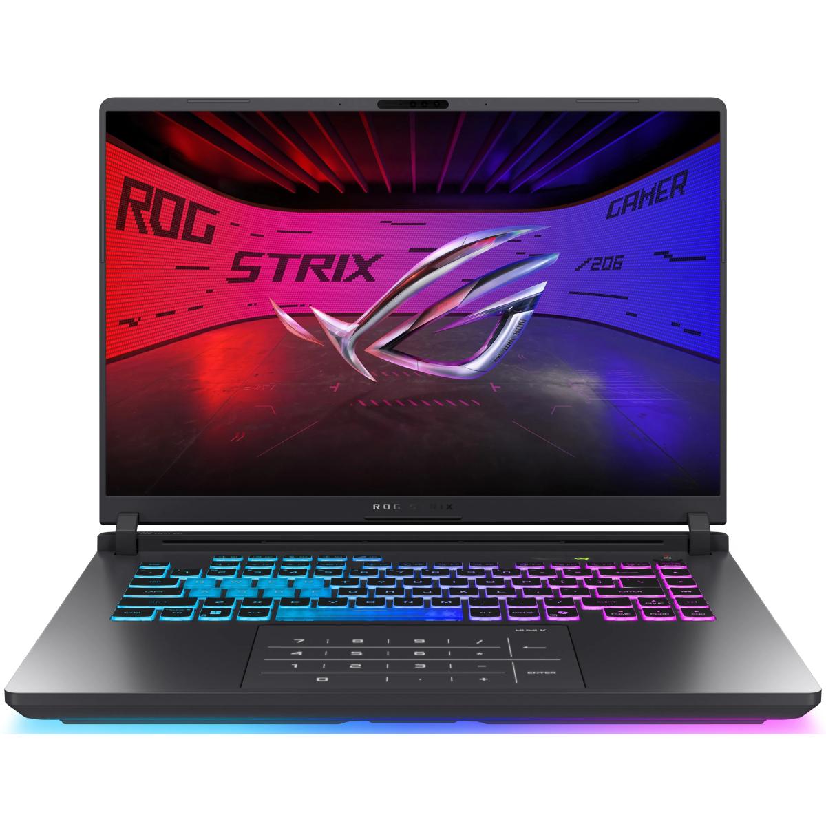 Asus Rog Strix G16 (2025) G614fr New 9gen Amd Ryzen™ 9 9955hx3d 16 Cores W/ Nvidia Rtx 5070 Ti 12gb Ddr7 & 16" Ips 2.5k 240hz Display Volt Green - CompuMe