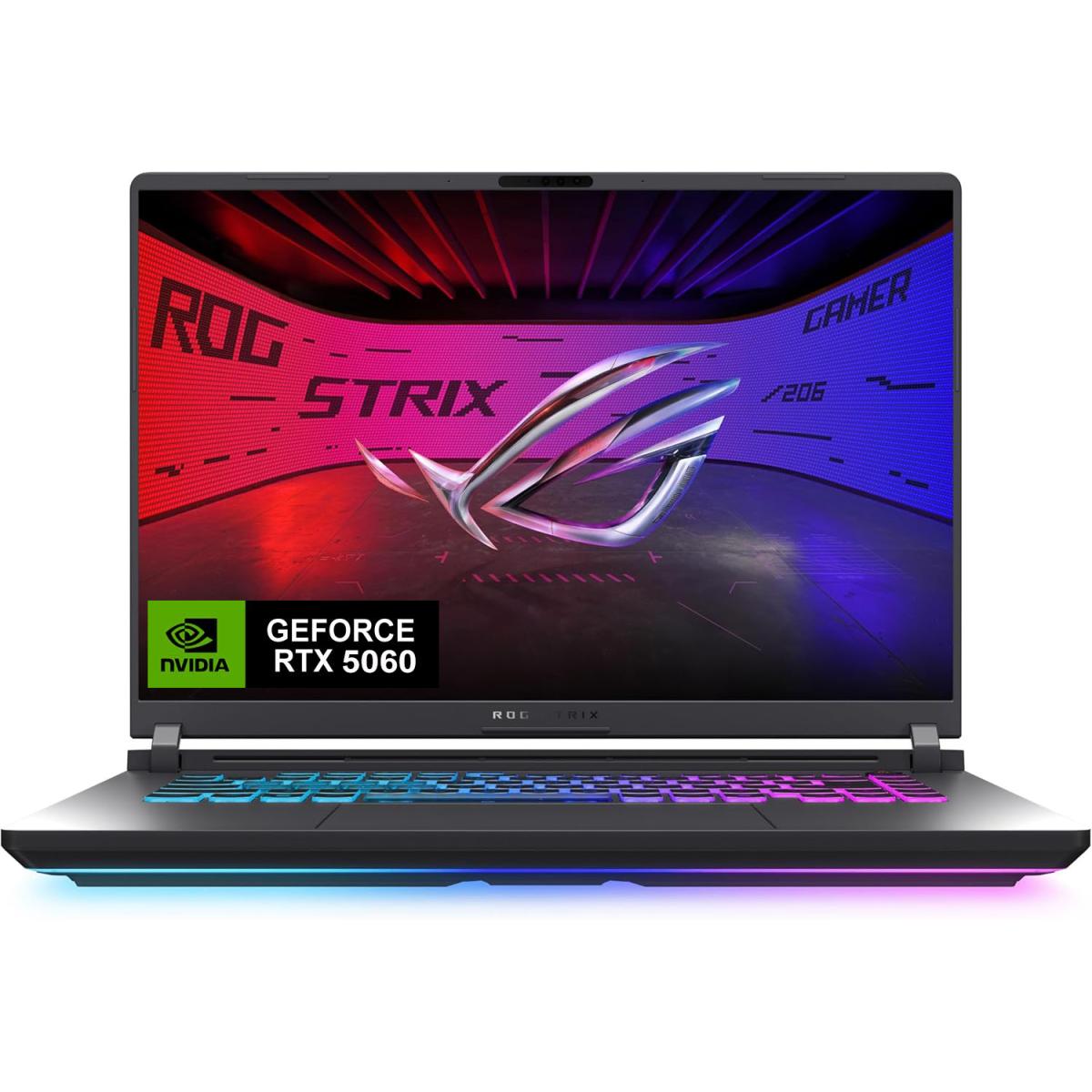 Asus Rog Strix G16 (2025) G614fm New 9gen Amd Ryzen™ 9 9955hx 16 Cores W/ Nvidia Rtx 5060 8gb Ddr7 & 16" Ips 165hz Display Eclipse Gray