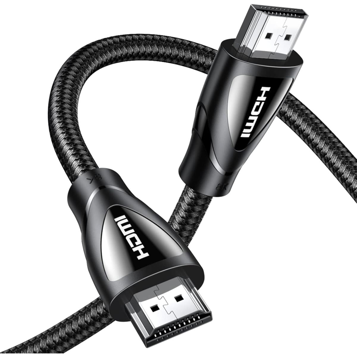 UGREEN 80405 HDMI 2.1 Cable, 5M, Resolution 8K/60Hz 4K/120Hz, Ultra High HD, Male to Male, HDR 10+, Dolby Vision, Bandwidth 48Gbps, Dynamic HDR, 3D video Black