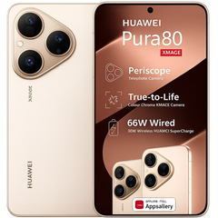 HUAWEI Pura 80 – 120Hz LTPO OLED Display, 50MP OIS Triple Camera, 12GB RAM, 256GB Storage, 5170mAh Battery , Frosted Gold