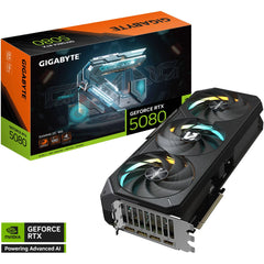GIGABYTE GeForce RTX 5080 Gaming OC 16GB GDDR7 256-Bit Memory, 2730 MHz Core Clock, 30 Gbps Memory Clock, PCI Express 5.0, Black