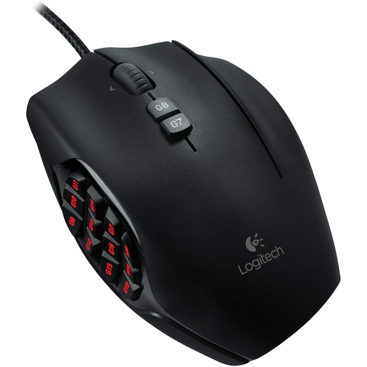 Logitech G600 Mmo Gaming Mouse Rgb Backlit 20 Programmable Buttons Black
