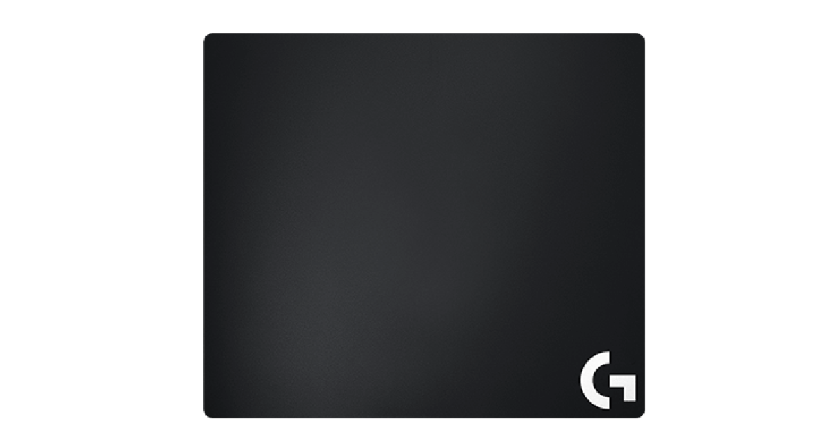 Logitech G640 Large Cloth Gaming Mousepad w/ Rubber Base & Optimised Surface Texture (460X400X3mm) - Black