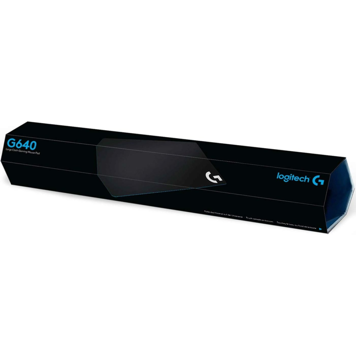 Logitech G640 Large Cloth Gaming Mouse Pad, Optimized For Gaming Sensors, Moderate Surface Friion, Non Slip Mouse Mat Black