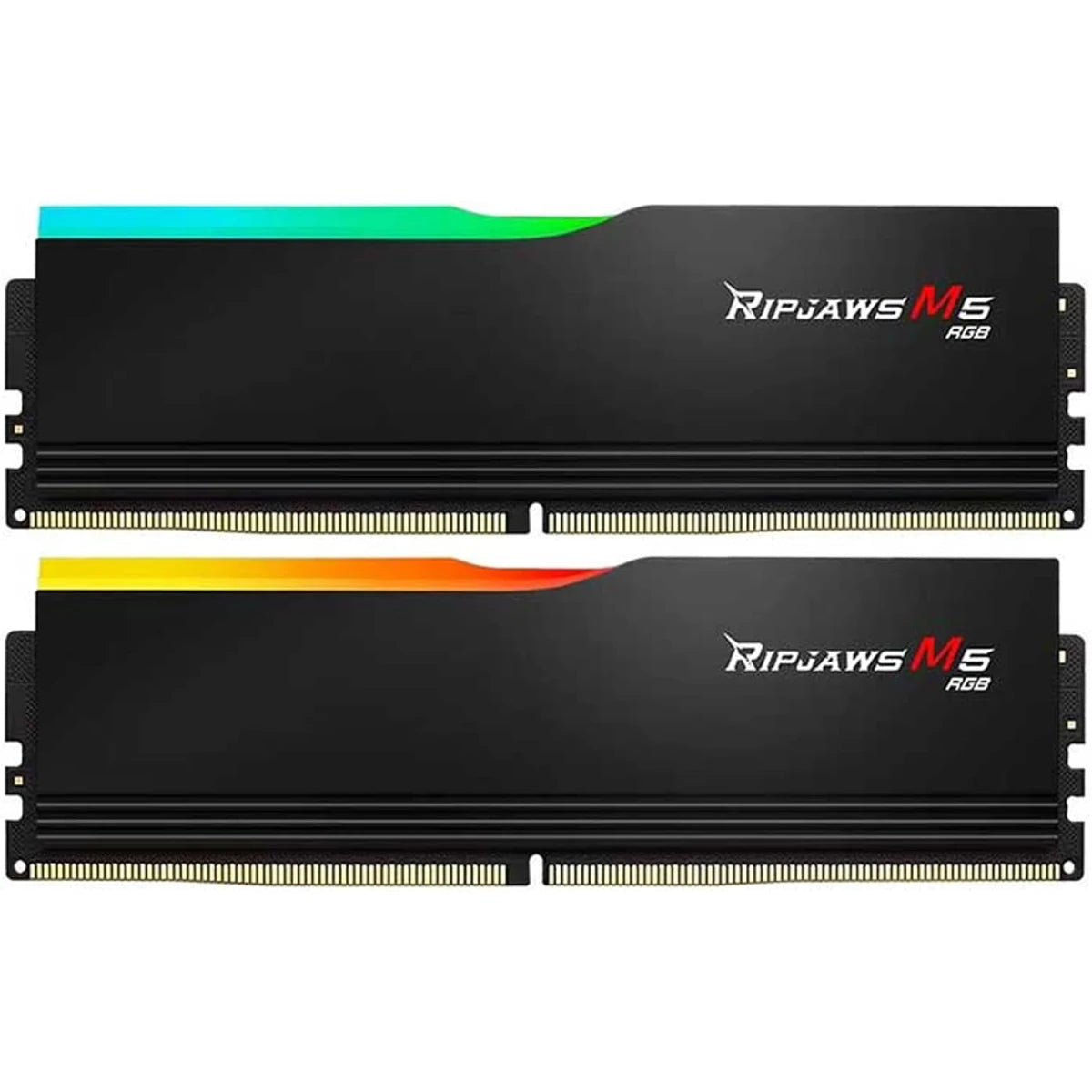 G.SKILL Ripjaws M5 RGB Series 32GB (2x16GB) DDR5 Dual Channel Desktop Memory, 6000 MT/s Memory Speed, CL36-36-36-96 Latency, 1.35V Voltage, Intel XMP 3.0, Black