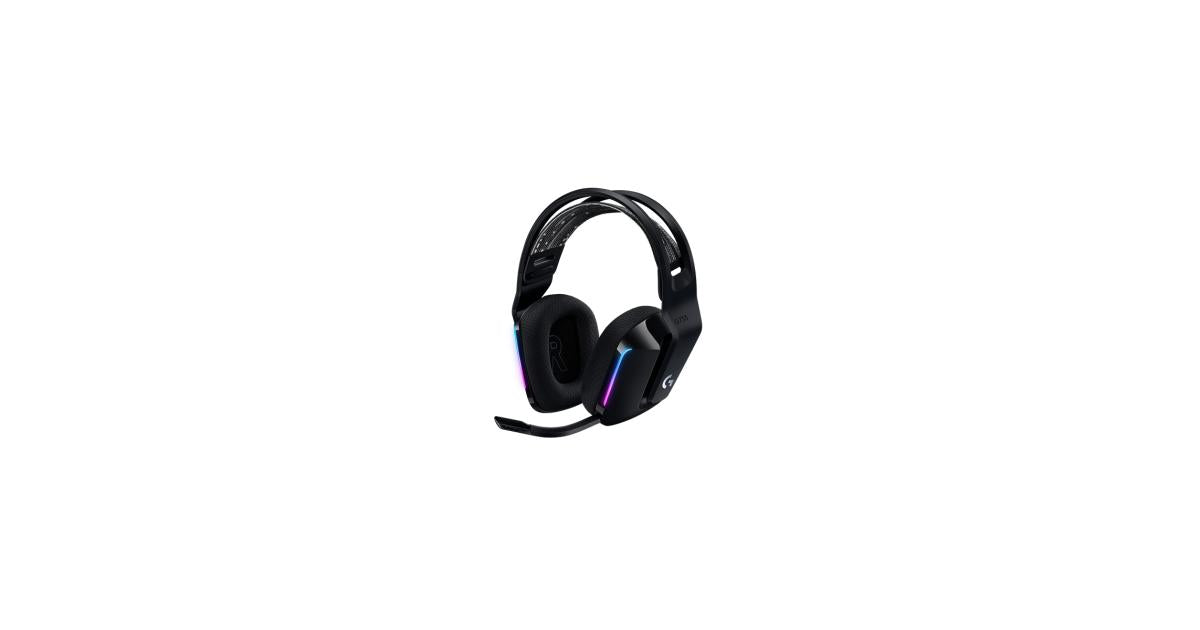 Logitech G733 Lightspeed Wireless Gaming Headset with Suspension Headband, Lightsync RGB-BLACK