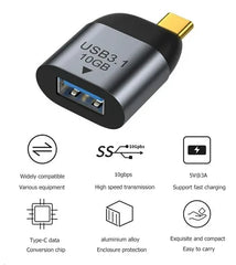 Haing Hi C300 Tpu Usb C 3.1 Male To Usb A Female Otg Adapter Usb3.1 Gen 2 10gbps