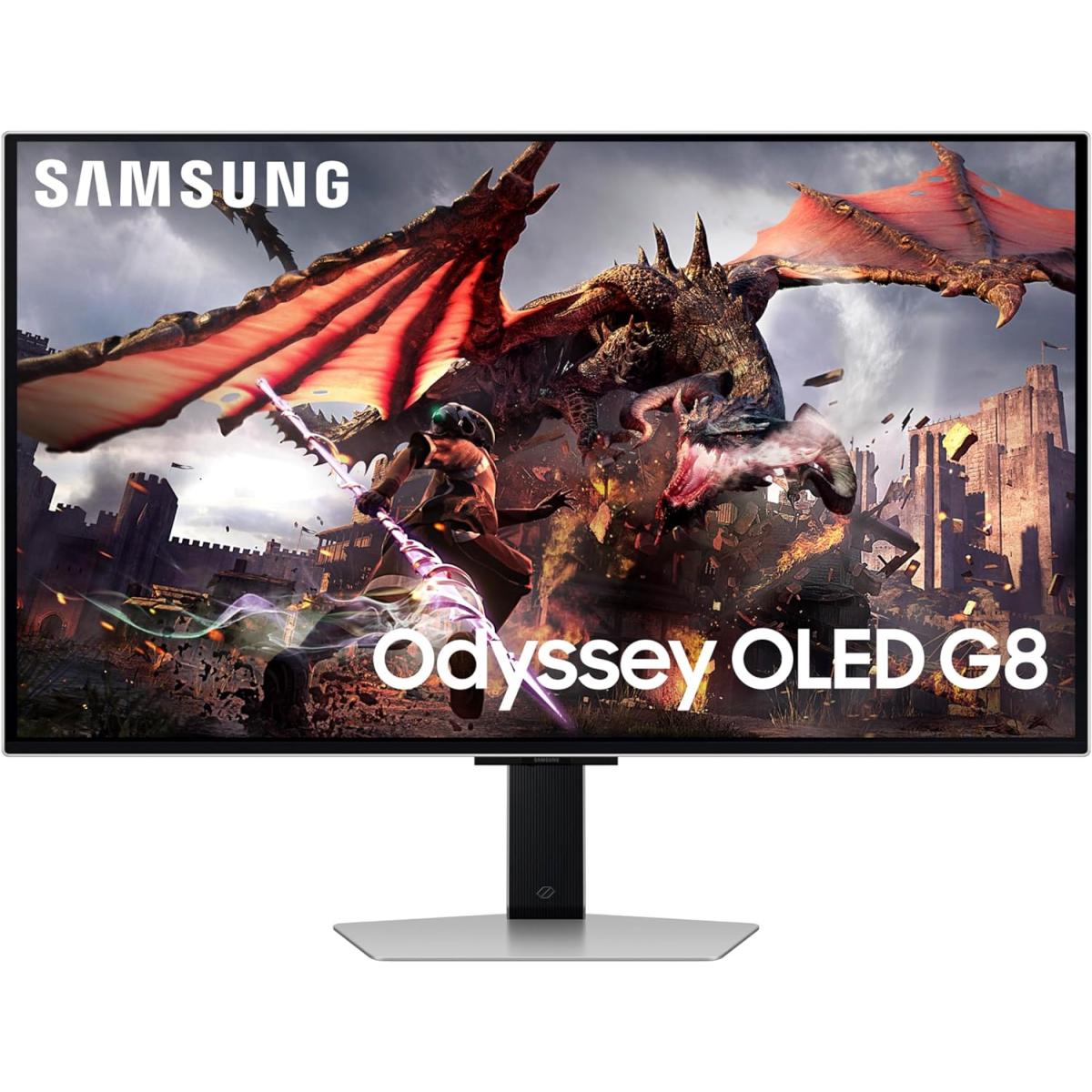Samsung Odyssey Oled G8 32" (g80sd) 4k Uhd Smart 240hz 0.03ms Hdr10 G Sync Compatible Glare Free Display Gaming Hub Sleek Metal Design Black