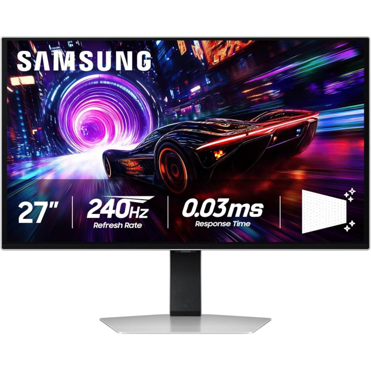 Samsung Odyssey Oled G8 32" (g81sf) 4k Uhd Qd Oled 240hz 0.03ms Hdr10+ Glare Free Super Arena Ux Core Sync Hdmi 2.1 Usb Hub Sleek Metal Design Grey - CompuMe