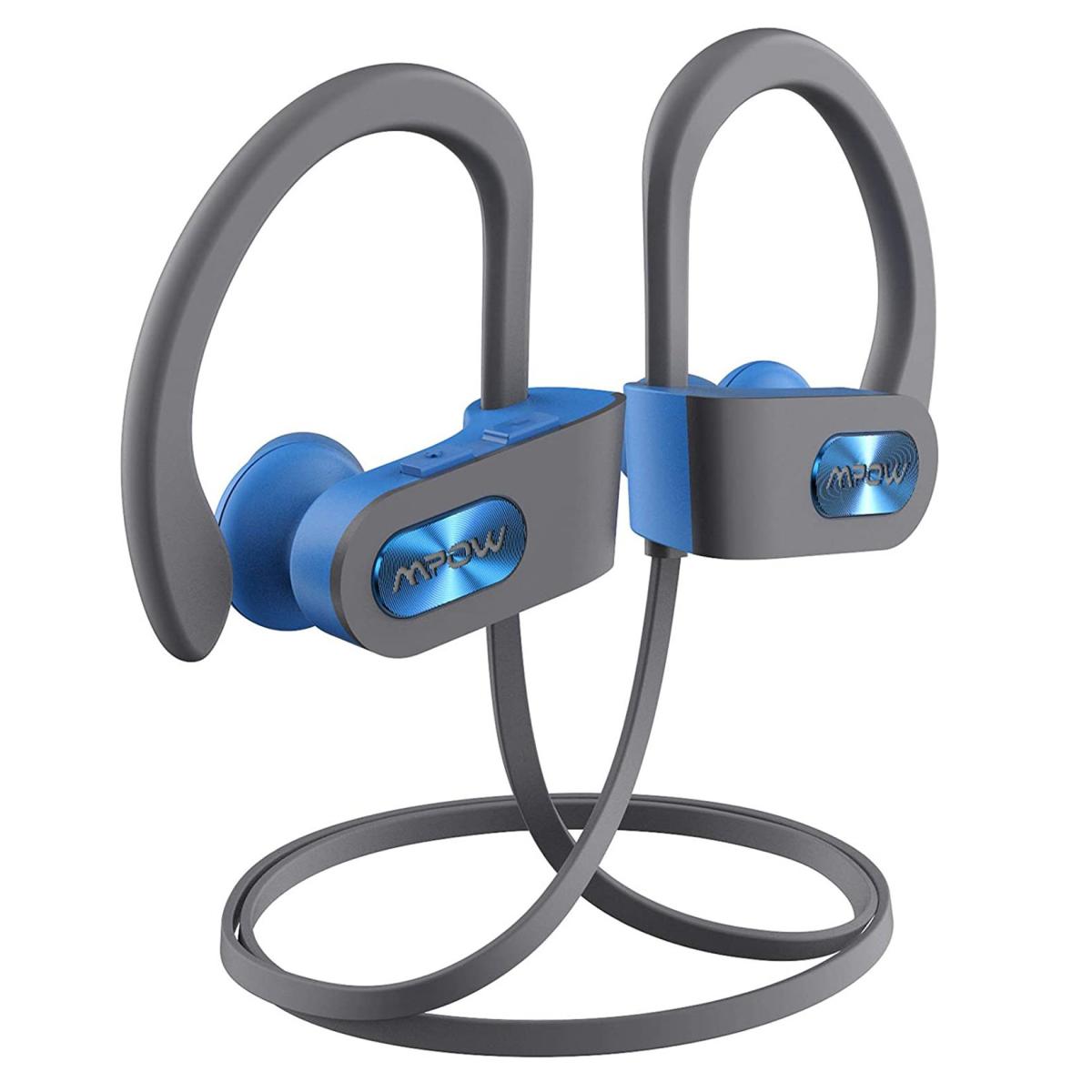 Mpow Flame Ipx7 Waterproof Bluetooth V5.0 With Noise Canceling Mic Hifi Stereo , Blue - CompuMe