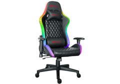 Xtrike-ME GC-907 - Ergonomic RGB Gaming Chair, 3D Armrests, PU Leather Finish, 135° Recline, 150kg Capacity, Black