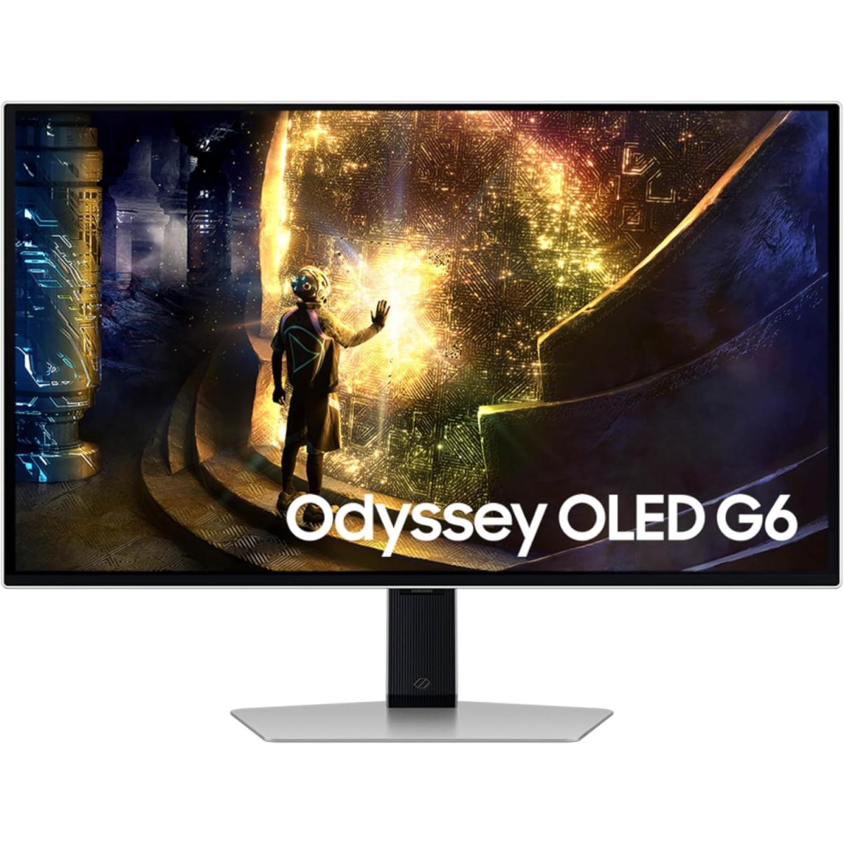 Samsung Odyssey G6 (g61sd) 27" Oled 2k Qhd 240hz 0.03ms Hdr10 G Sync Compatible Anti Glare Sleek Metal Hdmi 2.1 W/ Adjustable Stand - CompuMe