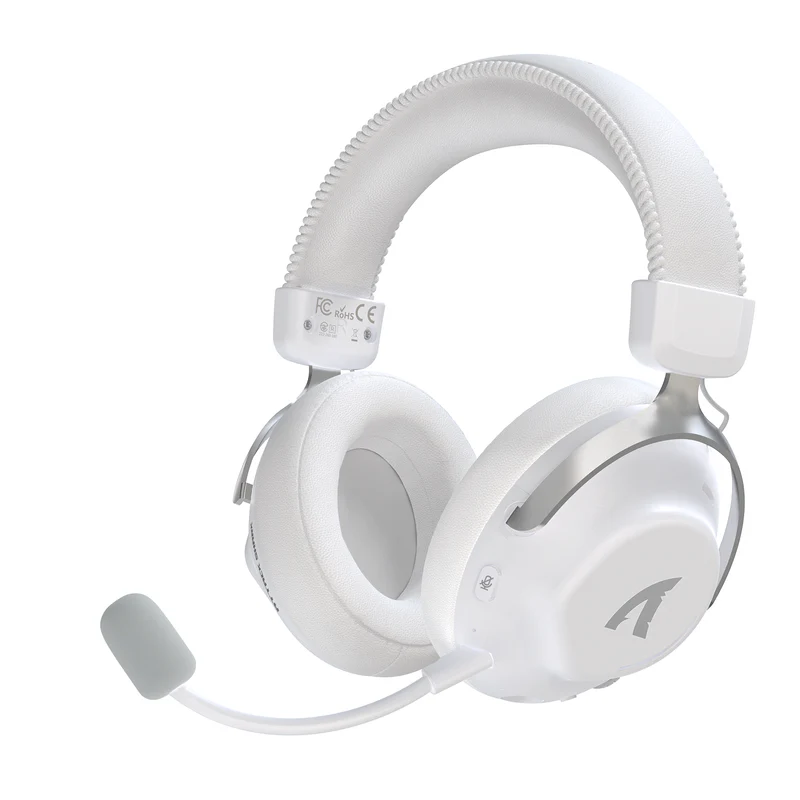 Attack Shark L50 Tri-Mode Wireless Gaming Headset – Bluetooth 5.3, White