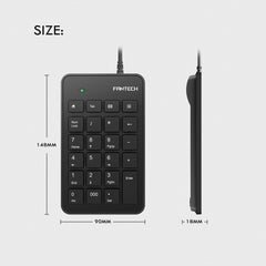 Genuine Fantech Ftk-801 Usb Numeric Keypad
