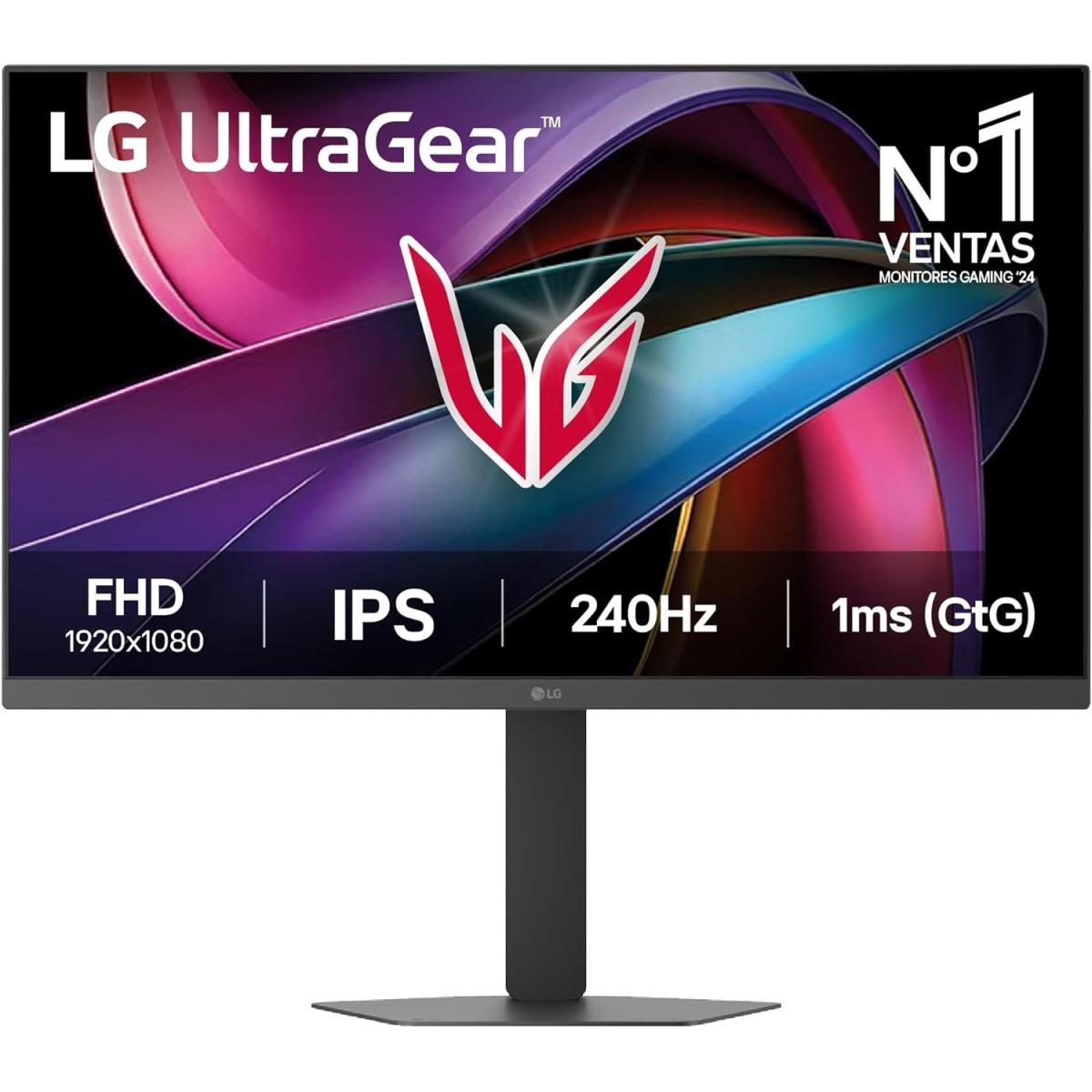 LG UltraGear 27G440A Gaming Monitor, 27" IPS Display, FHD Resolution, 240Hz Refresh Rate, 1ms (GtG @ Faster) Response Time, AMD FreeSync Premium & NVIDIA G-Sync Technology, Black