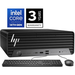 HP Pro SFF 400 G9 Compa Desktop PC 14Gen Intel Core i7 20-Cores Business Class w/ 3 Years Warranty - Black