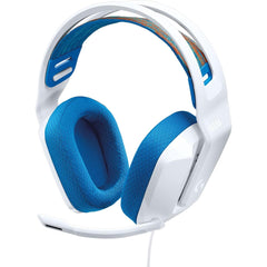 Logitech G335 Wired With Flip To Mute Microphone 3.5mm Audio Jack Memory Foam Lightweight Compatible With Pc, Playstation, Xbox, Nintendo Switch White - CompuMe