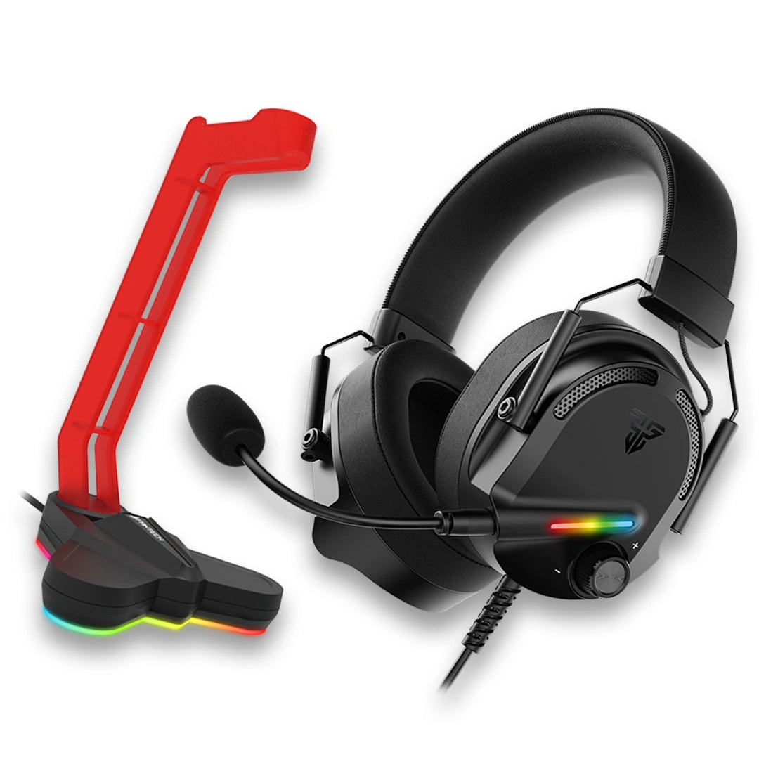 Fantech Bundle H 8 Hg26 7.1 Surround Sound Gaming Headset + Ac3001s Rgb Headset Stand