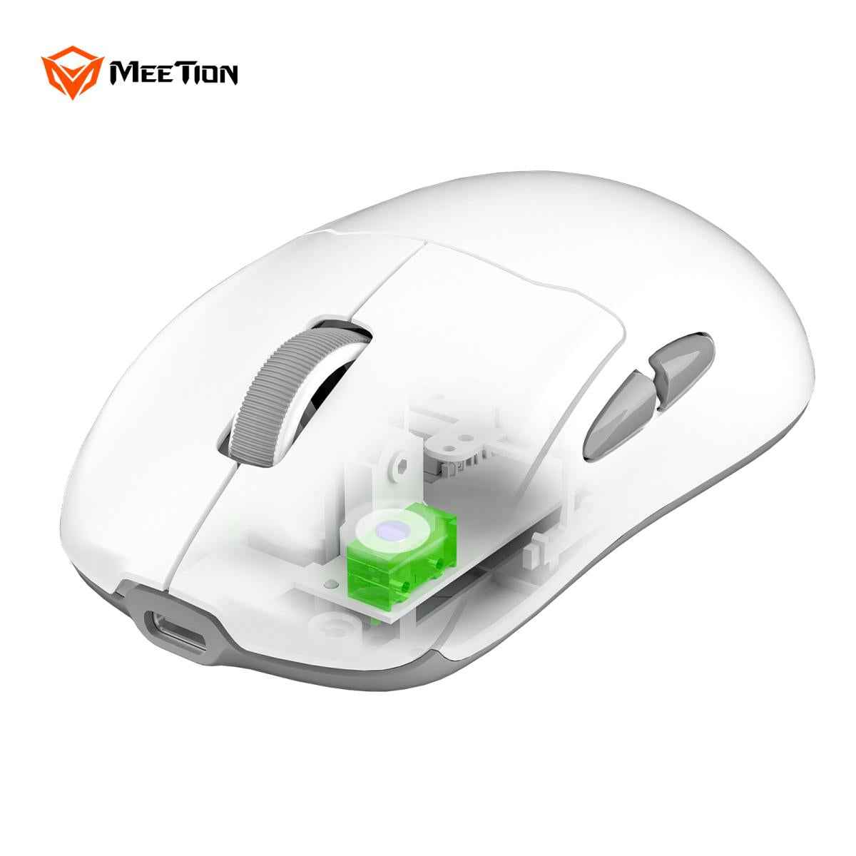 Meetion Air GW39 PAW3395 Sensor Wireless Gaming Mouse with Charging Dock - White