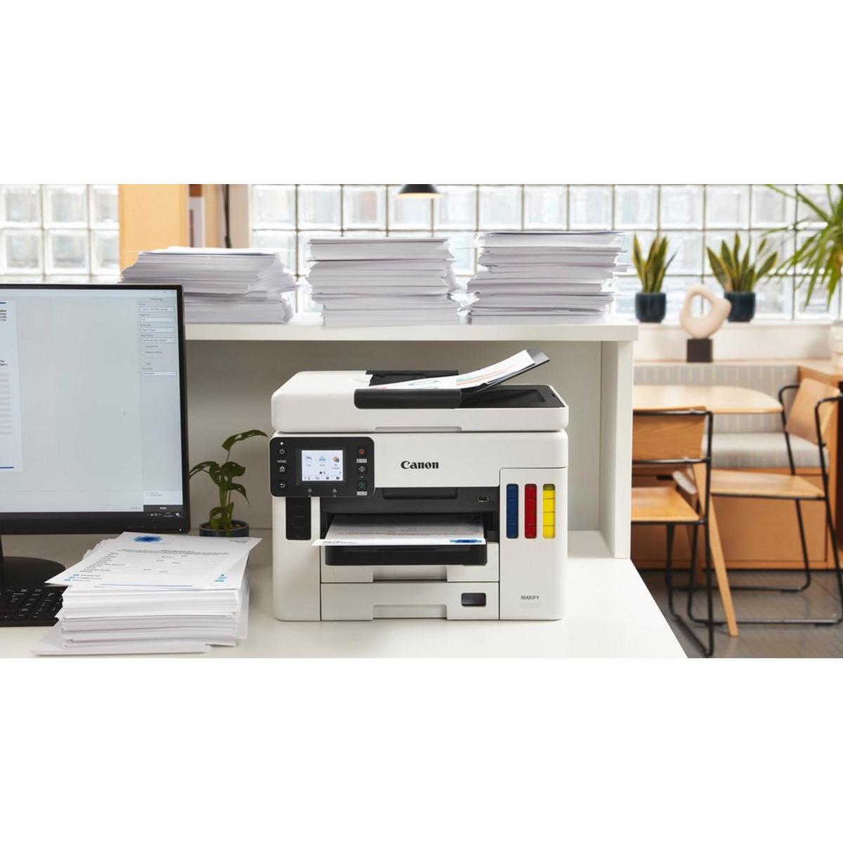 Canon Maxify Gx6040 Ink Tank All In One Wireless Multi Funion Machine (copy/print/scan) W/ Automatic Document Feeder White Canon Maxify Gx6040 Ink Tank All In One Wireless Multi Funion Machine (copy/print/scan) W/ Automatic Document Feeder White