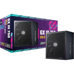 Cooler Master Gx Ii 750w 750w 80+ Gold Atx 3.1 Full Modular 12vhpwr Pcie 5.0 Conneor, Silent Fan | Zero Rpm - CompuMe