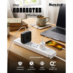Huntkey SZC514 Universal Power Strip 5 AC Outlets 2500W with 5 m Cable