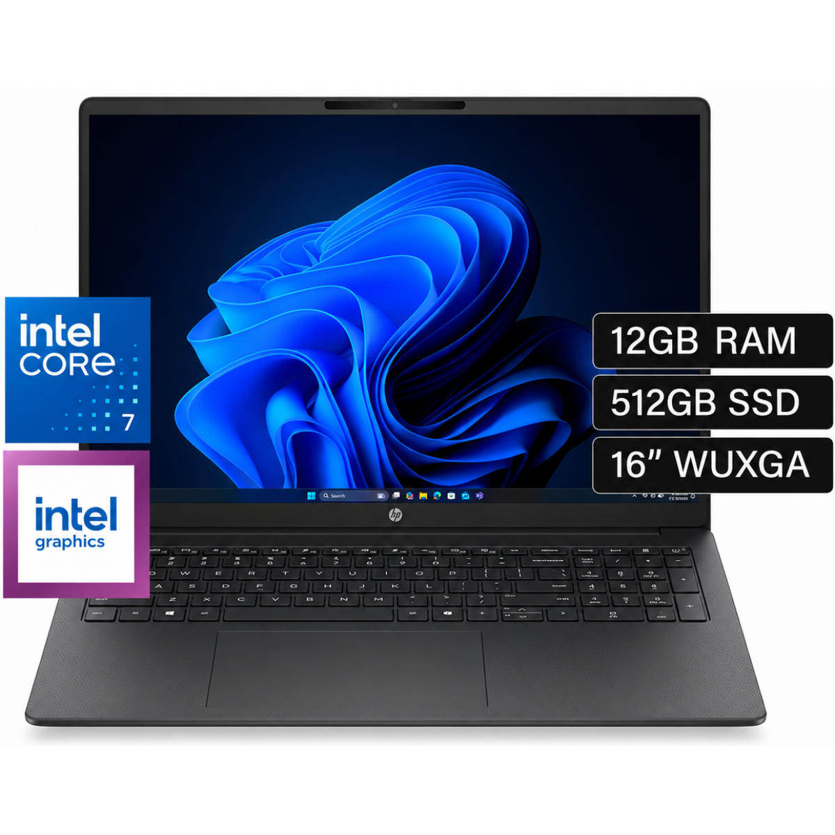 HP 200 G2i 16-inch Notebook PC Core 7 150U 12GB 512GB WUXGA Budget-Friendly Business-Ready - Iron Gray