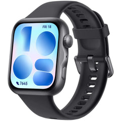 HUAWEI WATCH FIT 5 Smartwatch with Black Fluoroelastomer Strap - Black + Free Gift