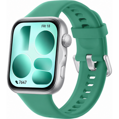 HUAWEI WATCH FIT 5 Smartwatch with Green Fluoroelastomer Strap - Green + Free Gift
