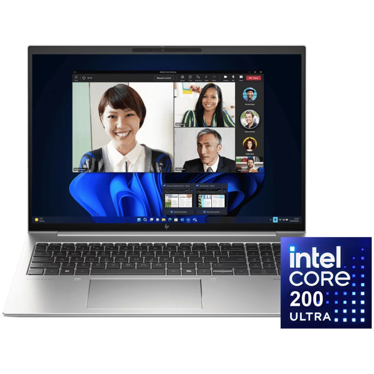 HP EliteBook 8 G1i 16 (2026) Intel® Ultra 7 Gen II 256V 10-Cores AI-Enhanced Light & Powerful For Secure Enterprise Business & Protected by HP Wolf Security - Silver