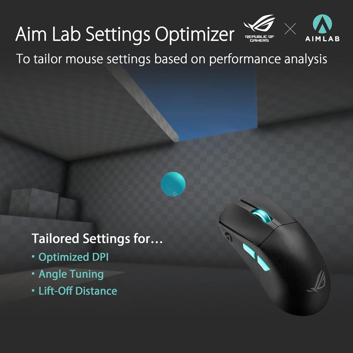 Asus RGB wireless gaming mouse for computer setup
