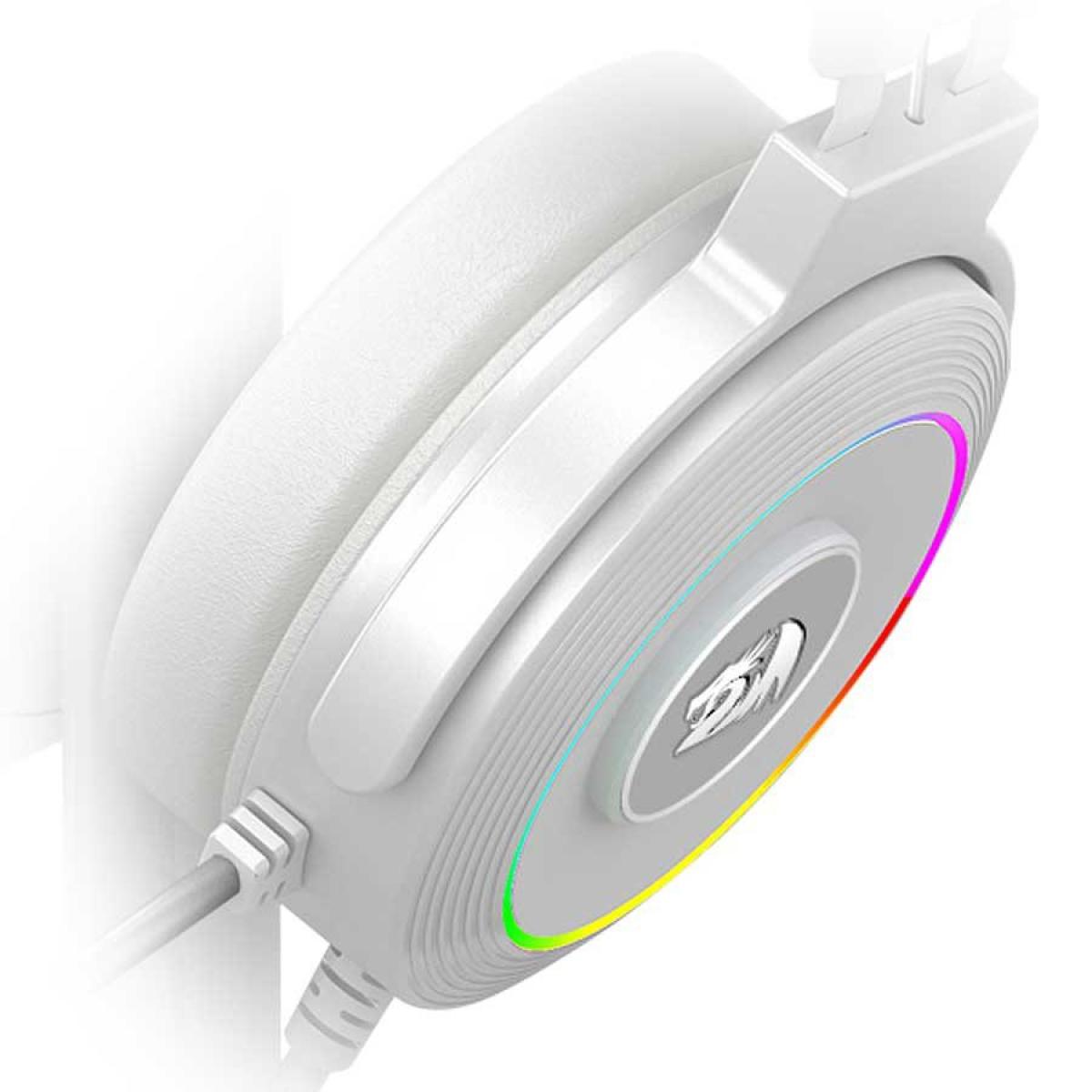 Redragon H320 Lamia 7.1 Surround Sound Volume Control Noise Cancelling Rgb Light W/ Stand White Redragon H320 Lamia 7.1 Surround Sound Volume Control Noise Cancelling Rgb Light W/ Stand White