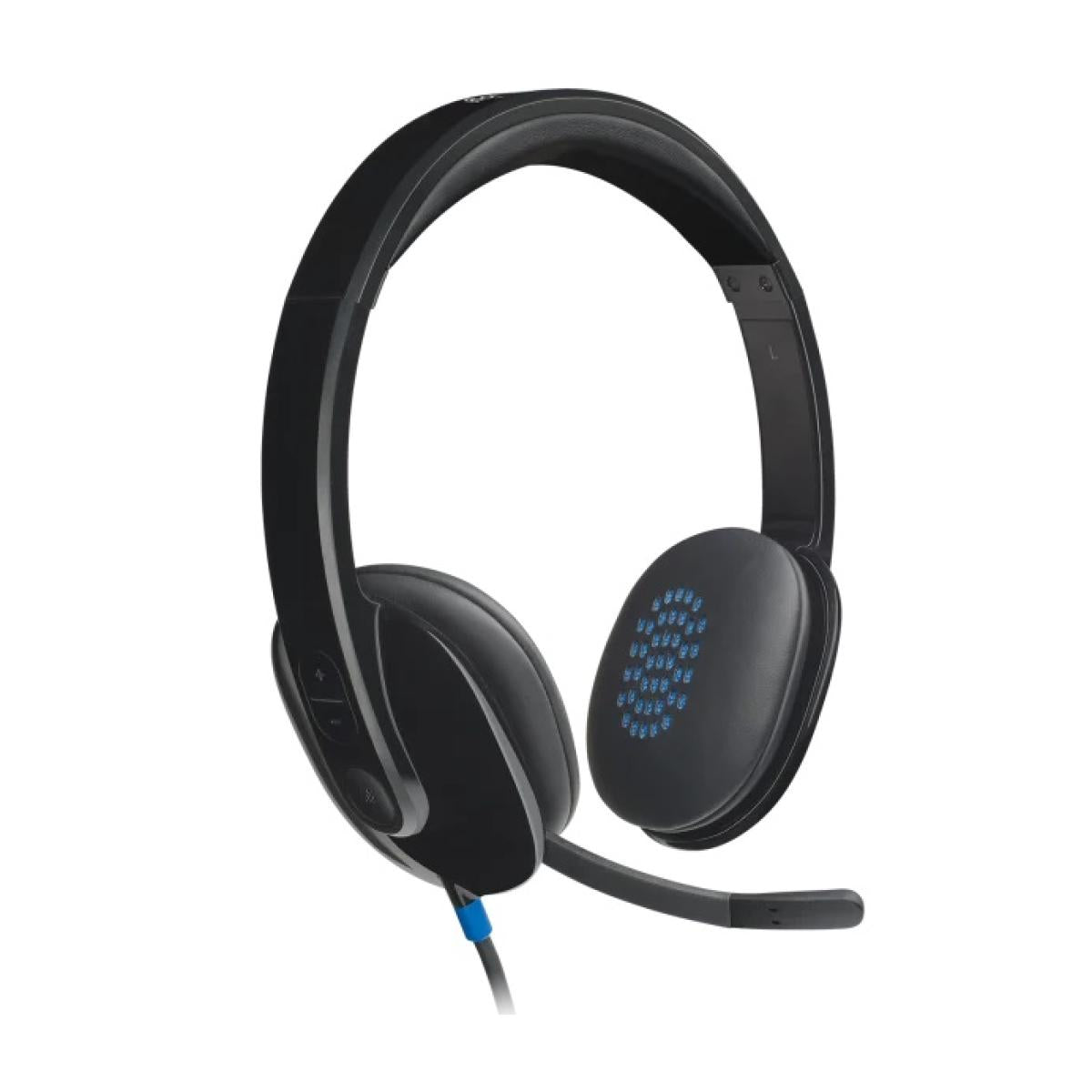 Logitech H540 USB Headset For Windows & Mac , Skype Certified | With Noise-Cancelling Mic Logitech H540 USB Headset For Windows & Mac , Skype Certified | With Noise-Cancelling Mic