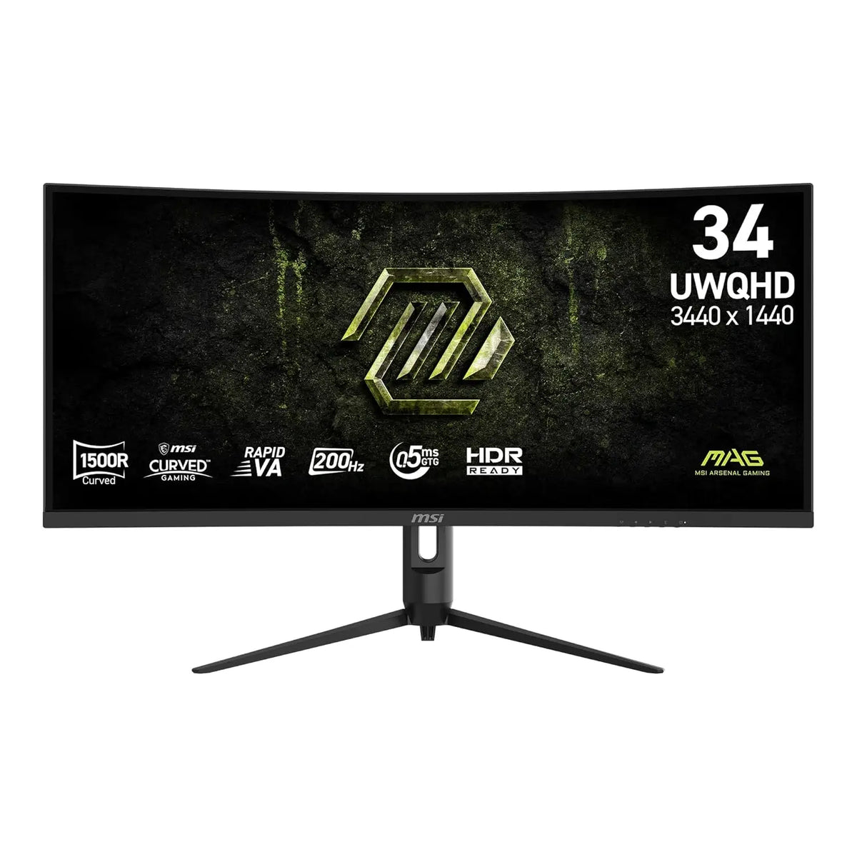Msi Mag 342cqrf E20 34 Inch Uwqhd 3k 200hz 0.5ms Curved Gaming Monitor