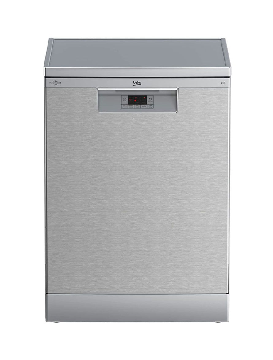 Beko Free Stand Dishwasher A++, 6Programs, 15Set, 2Racks, 3Sprays, Silver - BDFN 16422S