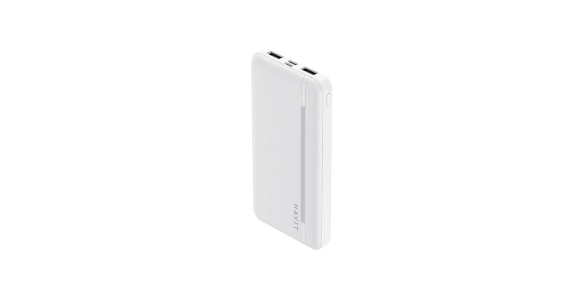 HAVIT PB89 Fast Charging Power Bank – 10,000mAh / 20,000mAh | PD 20W & 22.5W | Smart LED Display | White