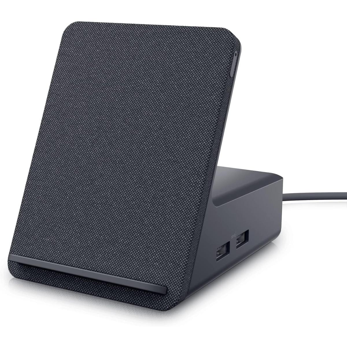 Dell Dual Charge Dock Hd22q Fabric Wrapped Charging Stand Type C Conneor Qi Enabled Charging Dual Monitor W/ Hdmi 2.1 Support 120hz
