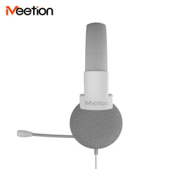 Meetion HP002 Telephony 3.5mm Jack Headset -White