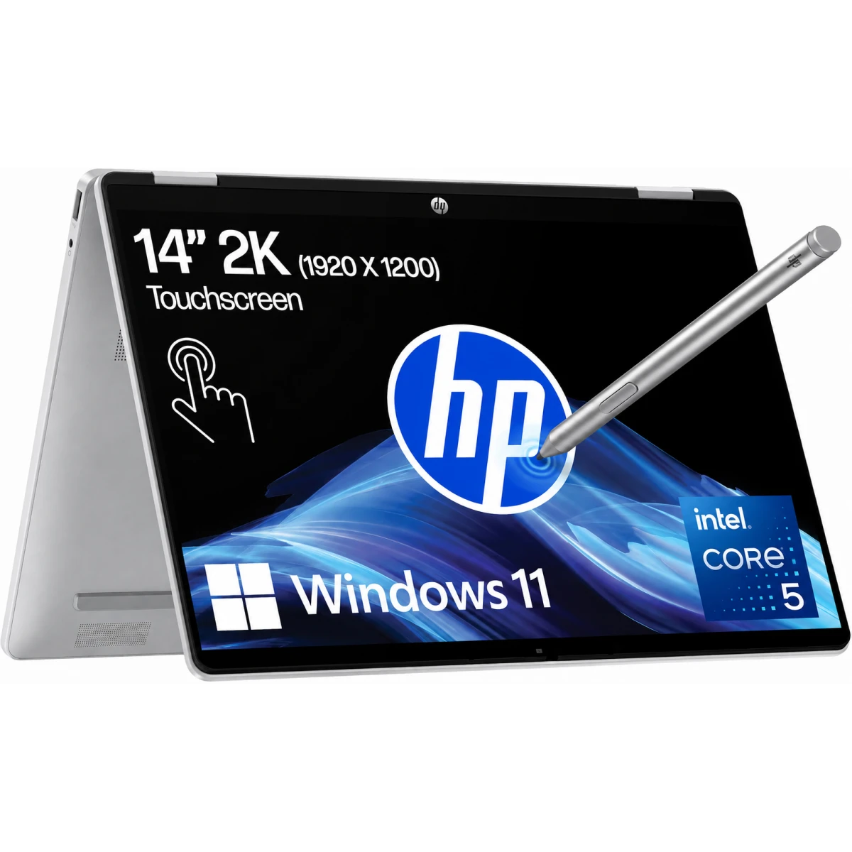 HP OmniBook 5 Flip 14-fp0045ne 2-in-1 Laptop - Intel® Core™ 5 120U, 16GB LPDDR5, 512GB PCIe SSD, 14" FHD Touch, Windows 11 Home - D0YC1EA
