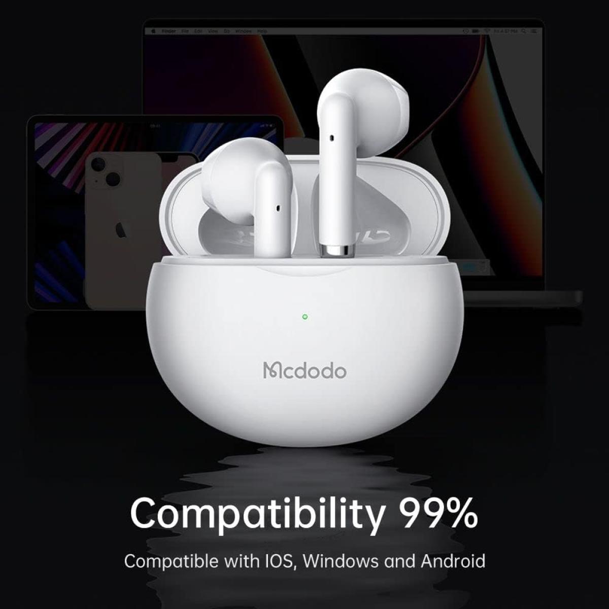 Mcdodo Hp 8030 Tws Bluetooth 5.0 Wireless Headphones White Mcdodo Hp 8030 Tws Bluetooth 5.0 Wireless Headphones White