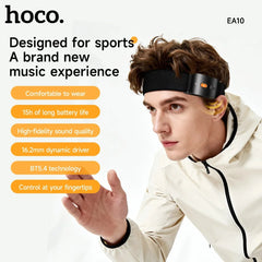 HOCO EA10 Open-Ear Hairband Sports Headset - Black