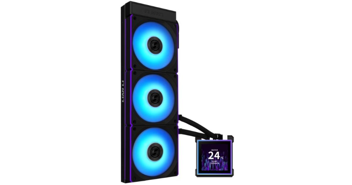 Lian Li HydroShift II LCD-S 360 (Black) ARGB AIO Extreme CPU Liquid Cooler, 3.4 IPS” LCD Screen For Displaying, Recording Or Capturing Contents, UNI FAN CL Wireless.
