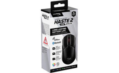 HyperX Pulsefire Haste 2 Core Wireless & Bluetooth Lightweight 59G Long Battery Life Up to 100 hours Long Battery Life Custom Core Sensor - Black